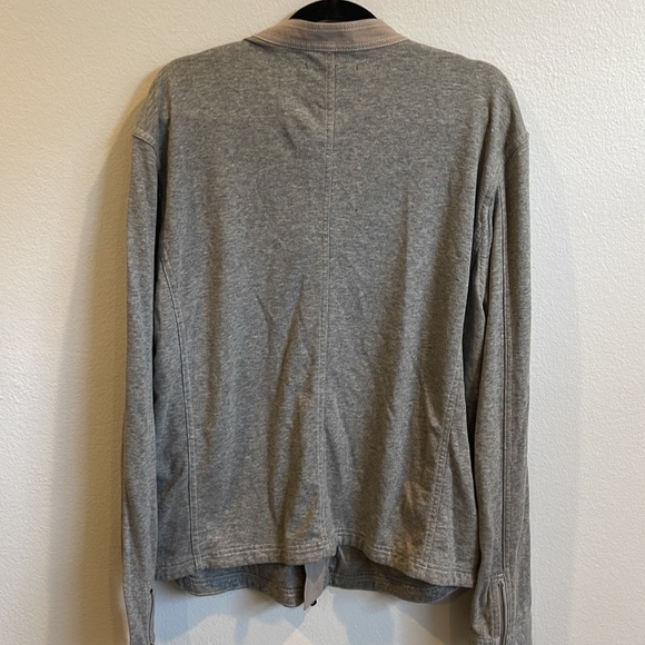 John Varvatos Star USA zip up Moto style sweatshirt jacket - Picture 6 of 8